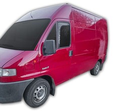 Windabweiser GP Regenabweiser Für Fiat Ducato 1994-2006 2-Tlg Set Schwarz