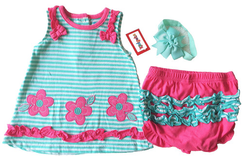 Baby mädchen kleid 3teilig - baby,