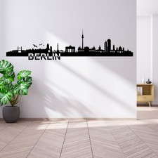 Wandtattoo Skyline Städte Deutschland 110cm lang Foil 22 Designs verfügbar YX038
