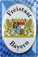Blechschild 20x30cm gewölbt