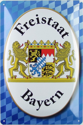 Blechschild 20x30cm gewölbt