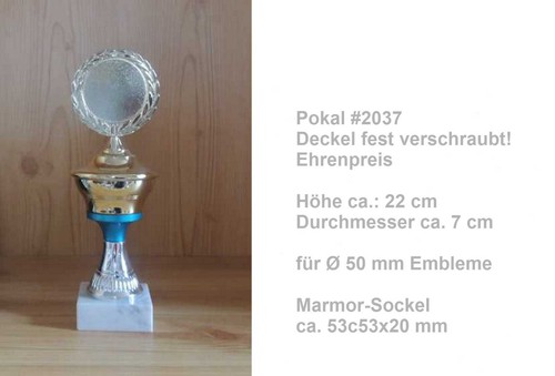 Pokal ehrenpreis 22cm - pokal,