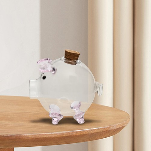 Sparschwein aus glas - glas,, schwein