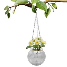 Discokugel hängender Blumentopf für Pflanzen böhmischer Stil Blumentopf Vase