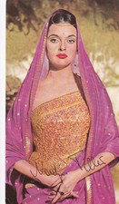 Nadja Tiller, mit (gedrucktem) Autogramm, Werbekarte von Fa. Lux