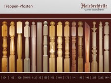 Holzpfosten Geländer Holztreppen Pfosten Massivholzpfosten Holztreppen  T120