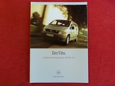 Mercedes Benz Prospekt " Der Vito Kombi/Personentransporter 108 CDI. " vom 01.00
