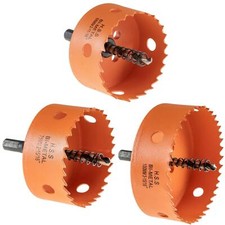 Lochsäge HSS Bi-Metall Ø68/75/100mm, Lochkreissäge Bohrkrone Kreisschneider 38mm