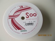 25 m Ripsband 25 mm Stoß-, Naht-, Hut-,Schleifenband Hochzeit Geschenkband  25mm