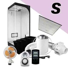 LED Low Budget Growbox Komplettset S / 80x80x180cm 