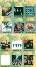 BEATLES Completes 12 Card Set - Gold - Trading Cards Neu
