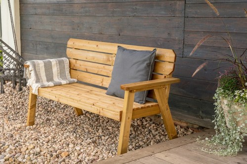 Massive 3er gartenbank 152cm - massive,