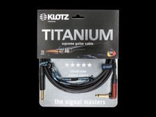 Klotz Titanium Gitarrenkabel, 6,3mm Winkelklinke/Klinke, 6m TIR0600PSP