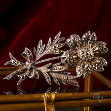 Antik / Vintage Blumen Brosche