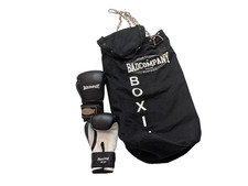Box-Set Boxsack ca. 80 x 30 cm leer, mit Stahlkette und Boxhandschuhen