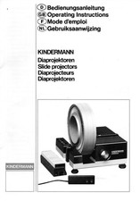 Bedienungsanleitung Manual Diaprojektor Kindermann Telefocus/Autofocus/250/MC/IR