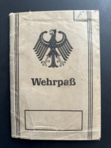 Alter wehrpaß heidelberg 1961 - wehrpaß,