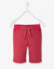 Popeline Bermudas Shorts - rot