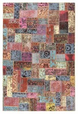 Patchwork relief hand - patchwork, hand-knotted