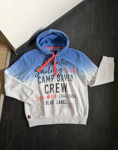 Camp david blue herren hoodie - david,