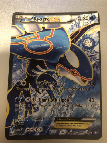 Kyogre pokémon card - ex,
