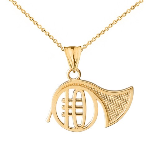 Massiver gold waldhorn - gold,