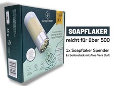 🧼 Soapflaker Seifenspender Set – inkl. Aloe Vera Seifenstück