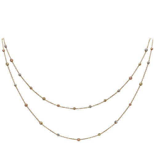 Damen goldkette doppelkette - damen,
