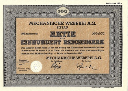 Mechanische weberei g - mechanische, a.g