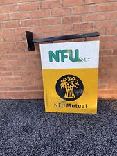 VINTAGE NFU GEGENSEITIGES SCHILD -NFU GEGENSEITIGES LADENSCHILD DOPPELSEITIG - MIT AUFHÄNGEBÜGEL