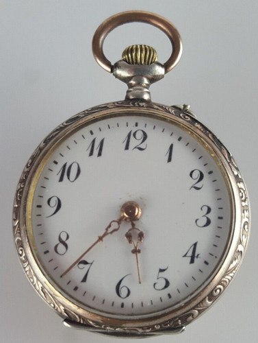 Damen taschenuhr 800 - taschenuhr, silber
