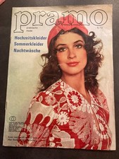 DDR Zeitschrift Pramo 6/1972 mit Schnittmusterbogen deutsch/tschechisch