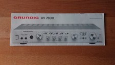 Bedienungsanleitung Grundig XV