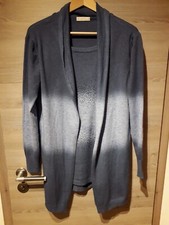 Damen Twin-Set einteilig, Gr. XL, Dunkel-Hellblau,ELXA, Strass