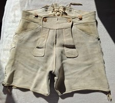 alte blonde Hirschlederhose