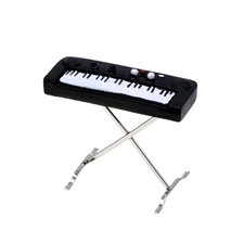 1:12 Dollhouse Miniature Electronic Keyboard Piano Instrument Model Home Decor