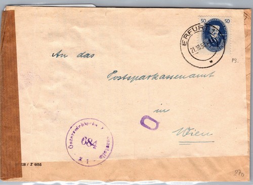 Ddr 270 auf brief - ddr,