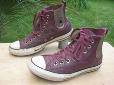 Original CONVERSE Chucks Taylor Sneaker hi, Gr. 39,5, Rotbraun, Echtleder !