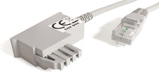 COXBOX 5 M DSL Kabel Fritzbox, Speedport, Easybox - TAE Kabel RJ45 Grau - VDSL A