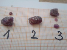 einzelner echter Rubin ,roh