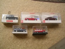 5 Modellautos H0 Mercedes Opel