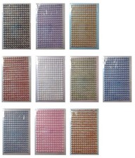 Halbperlen Glitzersteine selbstklebend glänzend 0,5 cm - 10 verschiedene Farben