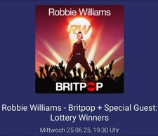 Robbie Williams Tickets Gelsenkirchen, Stehplätze