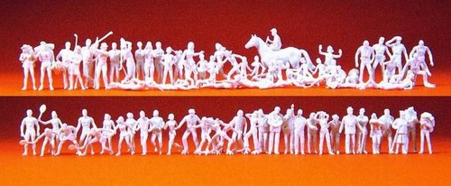 Unbemalte figuren - h0,