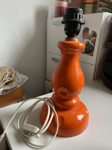 Vintage tischlampe orange - orange, 70er