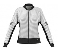 Adidas Damenjacke Laufjacke dünn schwarz-weiß