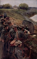 Künstler Ak Wirklichkeitsbilder, Maschinengewehre in... - 4243328