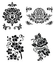 Laser Schablone Blüten +