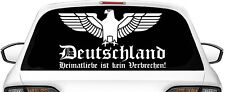 Deutschland Adler Reichsadler Heckscheiben Aufkleber Heimatliebe Folie 59x30cm!