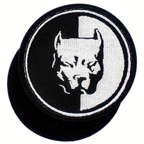 Pitbull hund patch klett - pitbull,